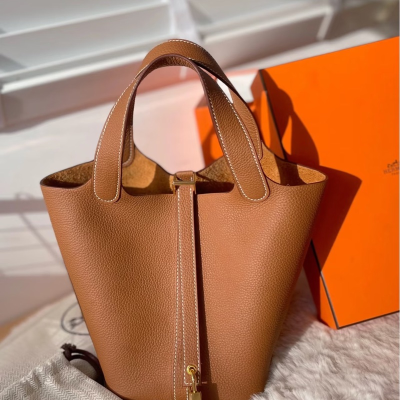 Hermes 全新🔥現貨 Picotin18 金棕金釦-2