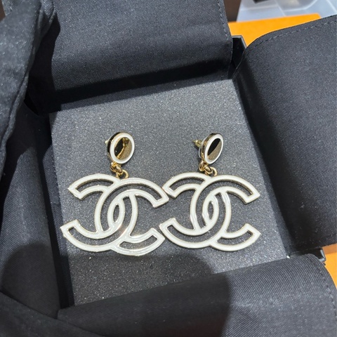 Chanel 9成新 大C logo 耳環