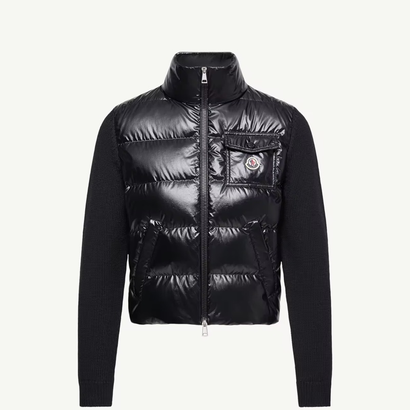 2026 春夏 Moncler Cardigan 女款 羊毛拼接羽絨#S M L-2