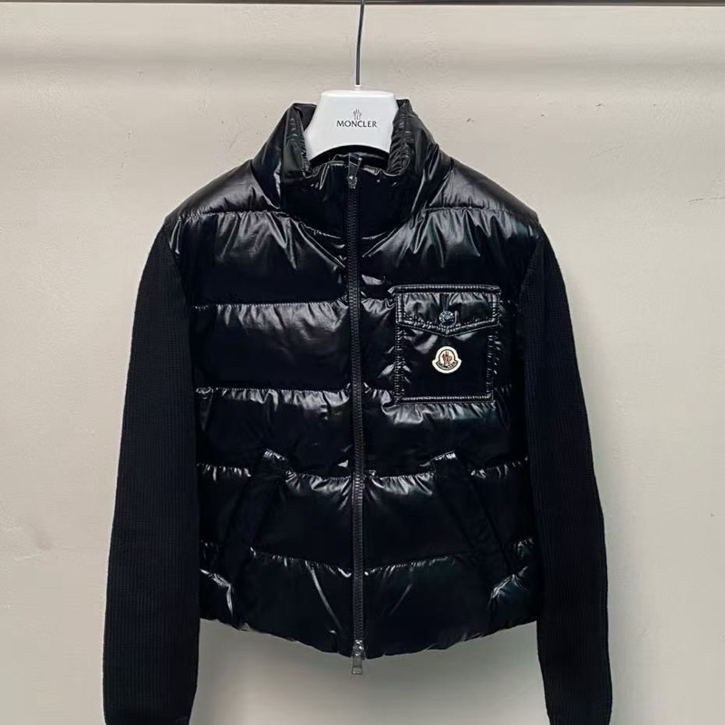 2026 春夏 Moncler Cardigan 女款 羊毛拼接羽絨#S M L-4