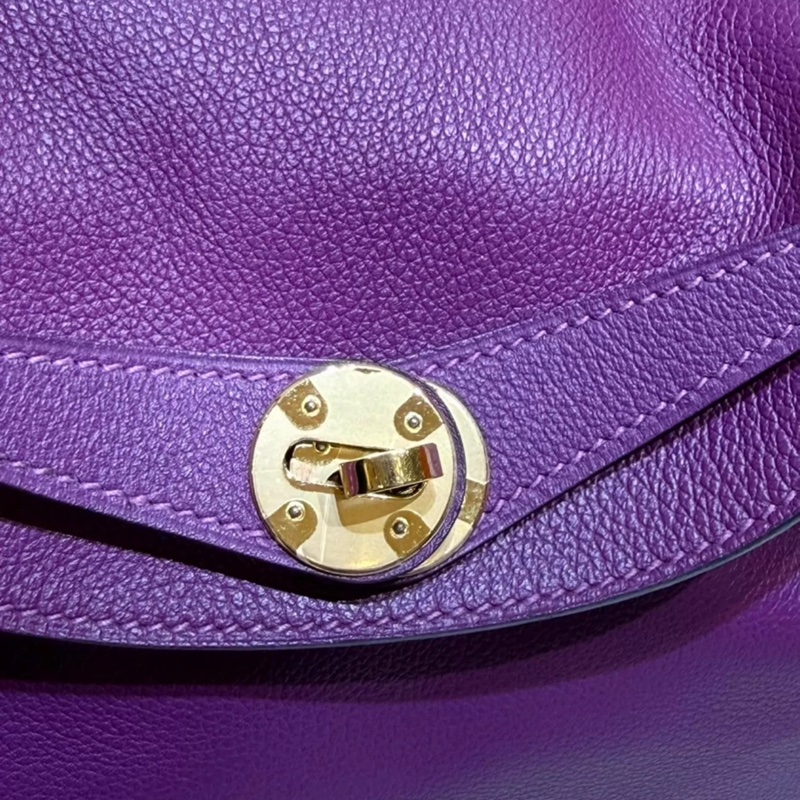 🌈Hermes💜Lindy 26💜P9海葵紫金扣🌈98.5新🌟Evercolor皮🌟愛馬仕🌟-1