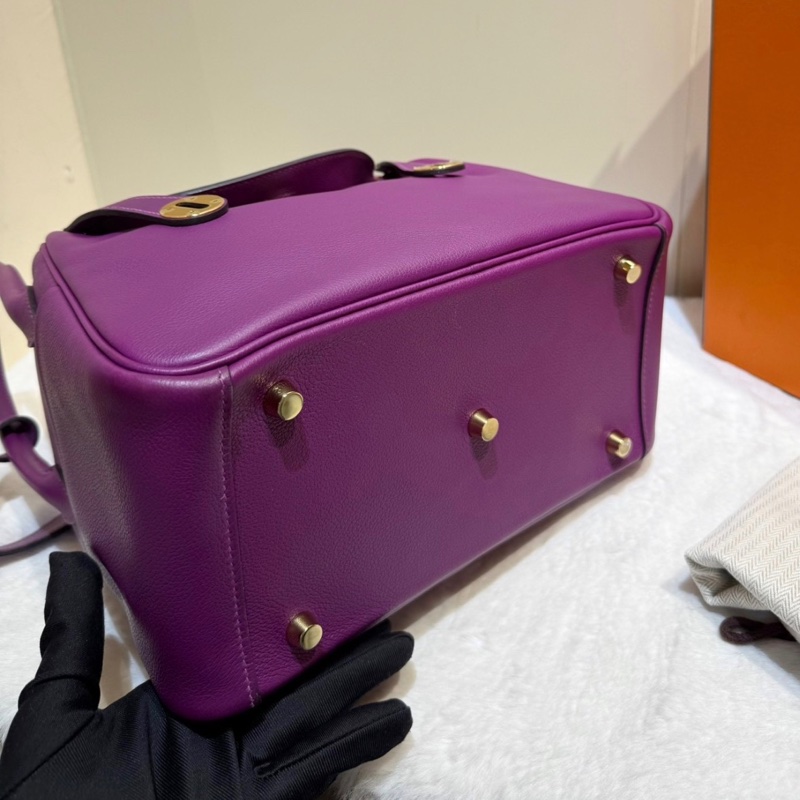 🌈Hermes💜Lindy 26💜P9海葵紫金扣🌈98.5新🌟Evercolor皮🌟愛馬仕🌟-5