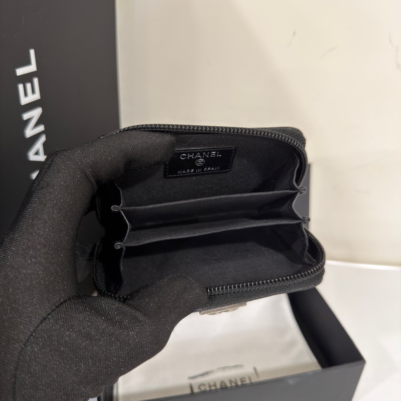 #超稀有Boy系列 #配件齊🉑送禮 香奈兒黑銀Leboy拉鍊零錢包-5