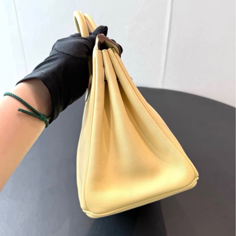 98新愛馬仕birkin25 小雞黃銀扣，swift ，t刻-4