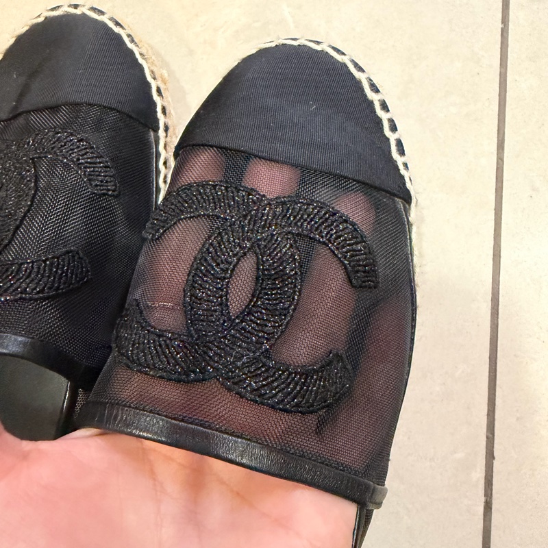 Chanel 香奈兒夏天透膚草編鞋-2