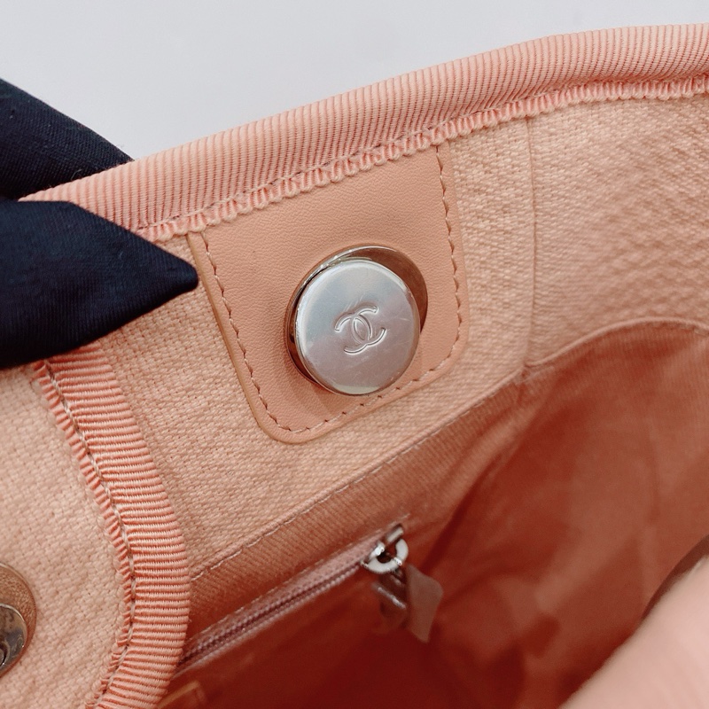 Chanel /香奈兒 22C 小號沙灘包 芯片款 淡橘色 尺寸：26*25*12cm 配件：塵袋-6