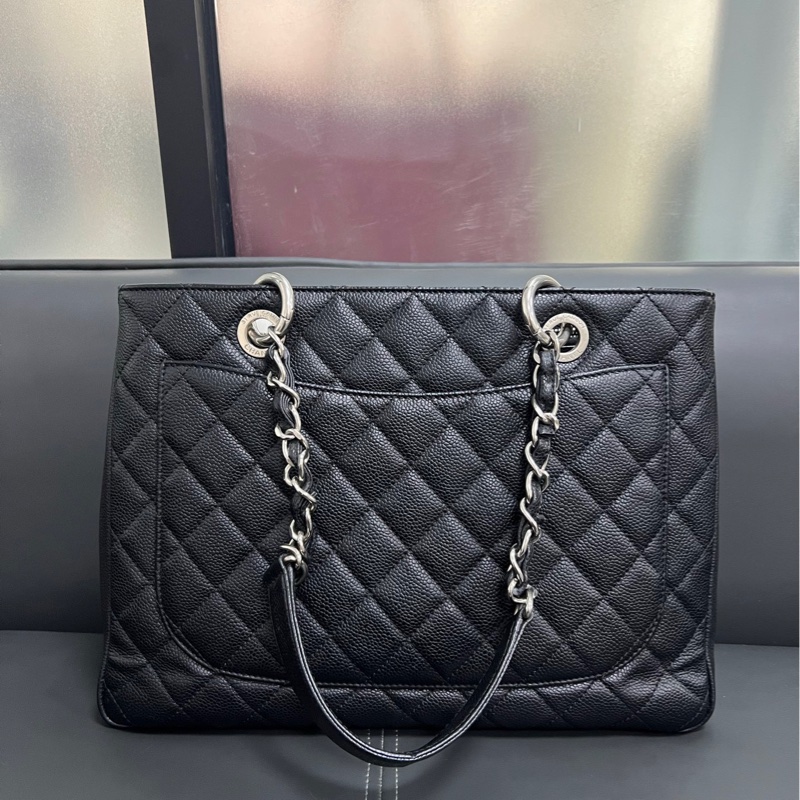 Chanel Gst tote 經典黑銀托特-1