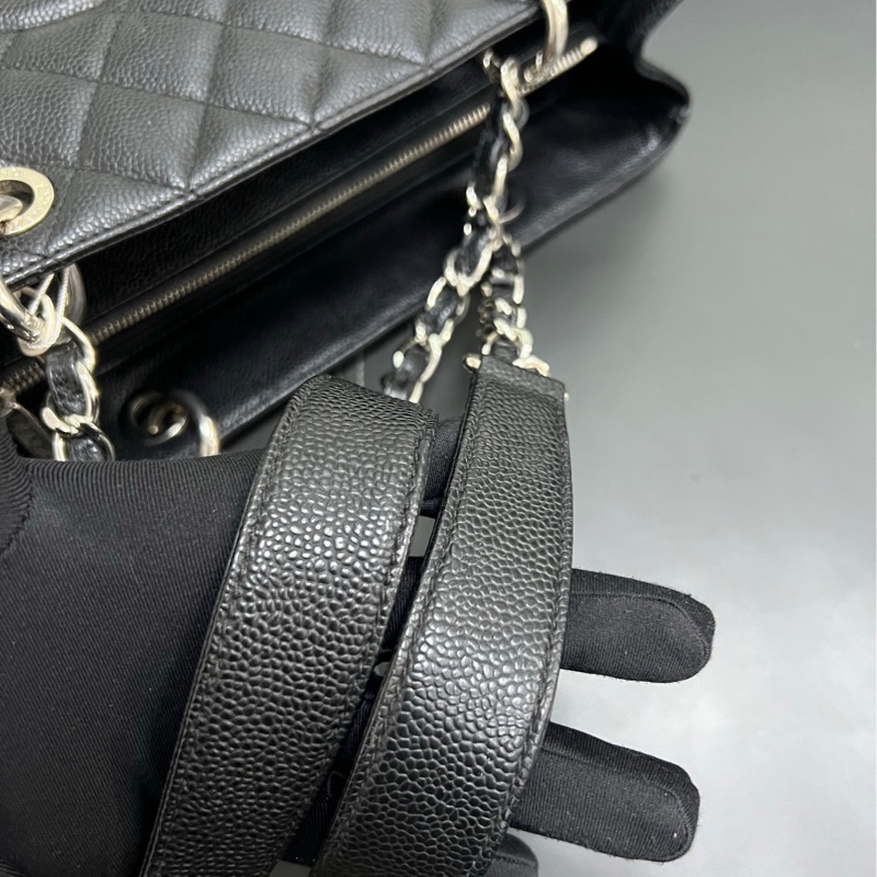 Chanel Gst tote 經典黑銀托特-10