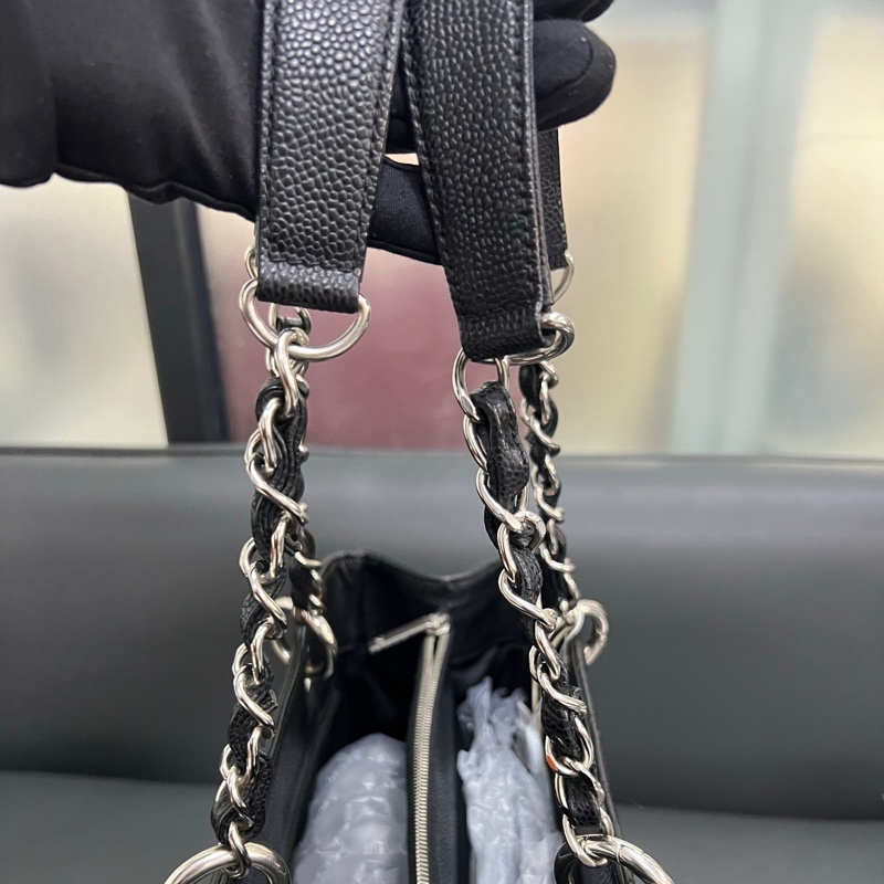 Chanel Gst tote 經典黑銀托特-11