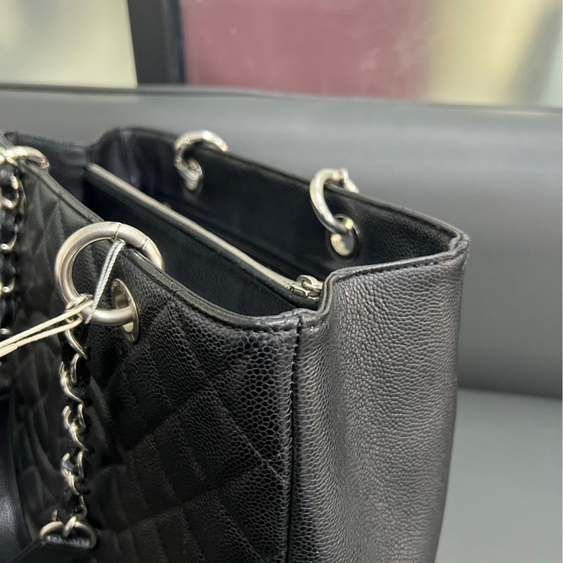 Chanel Gst tote 經典黑銀托特-13