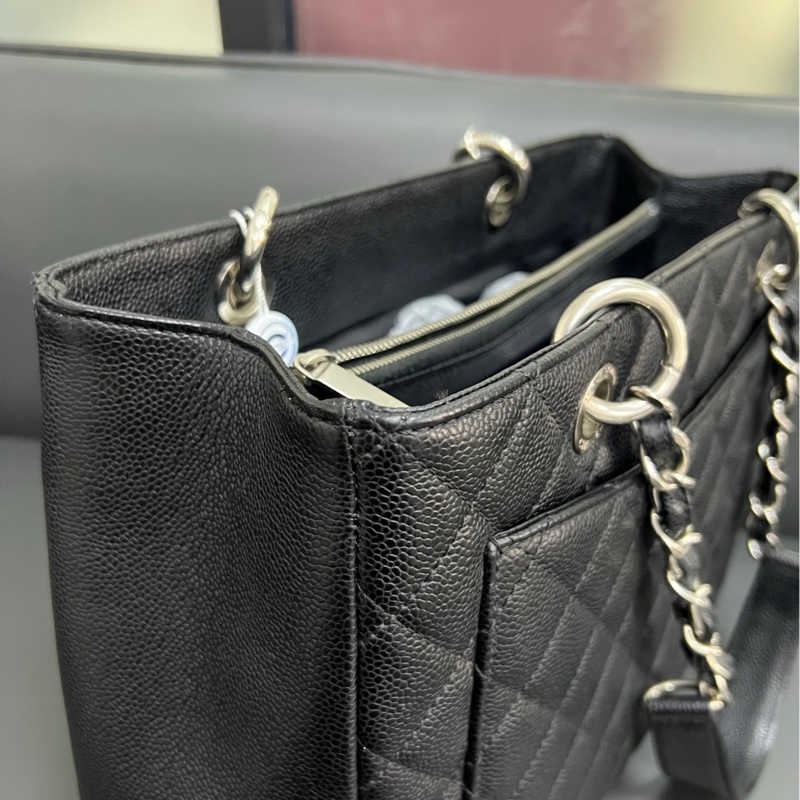 Chanel Gst tote 經典黑銀托特-14