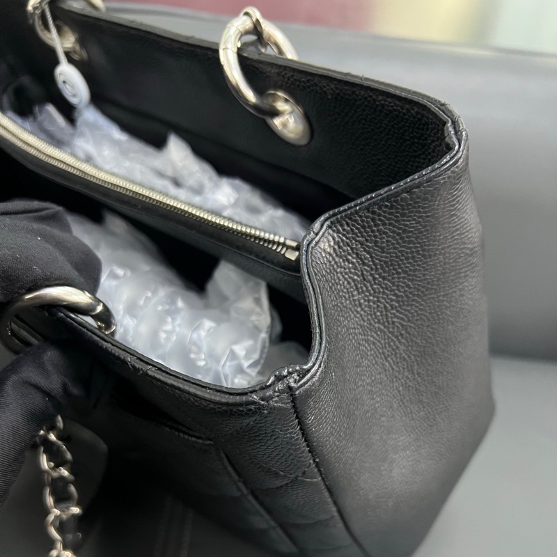 Chanel Gst tote 經典黑銀托特-15