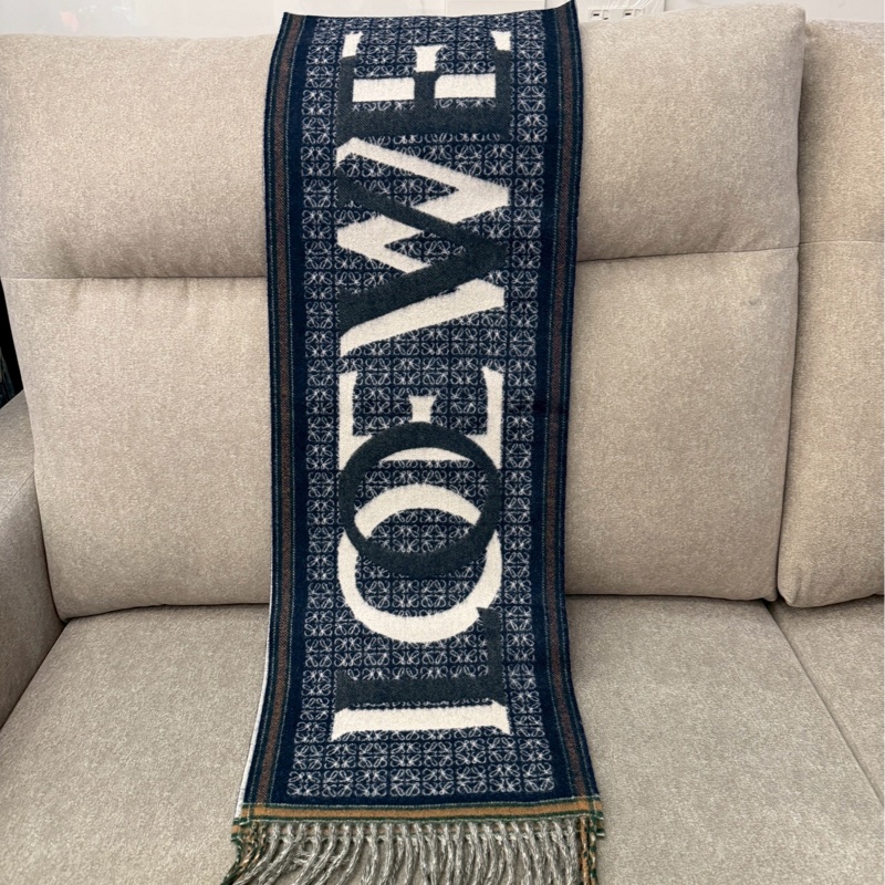 LOEWE絕版雙面圍巾-0