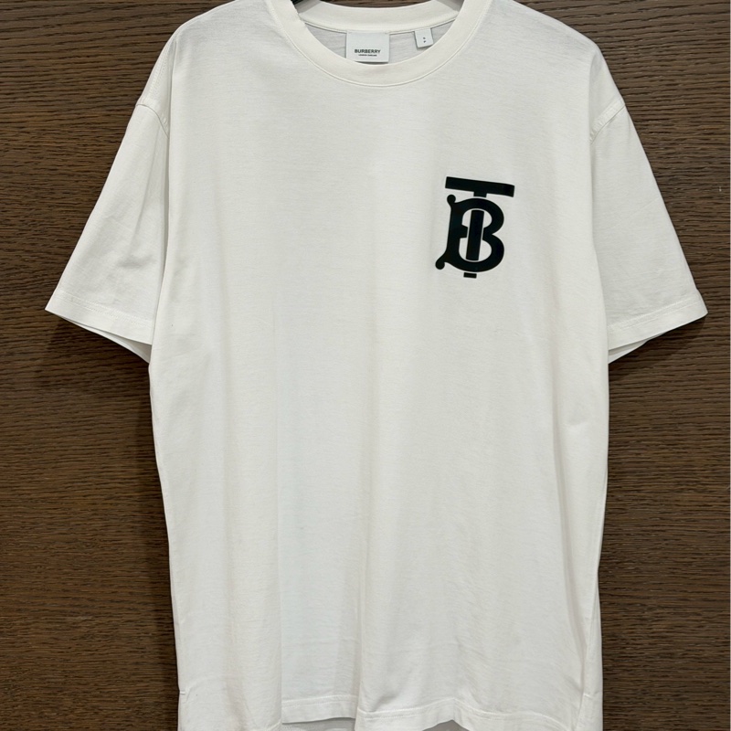 BURBERRY TB白色短袖-0