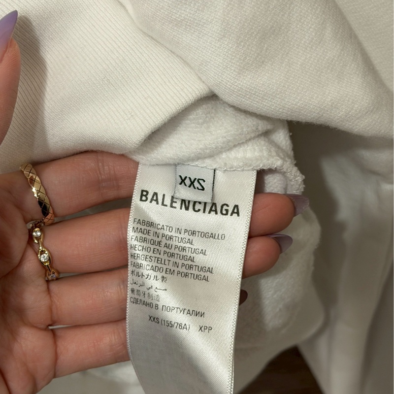 巴黎世家WFP白色長袖衛衣-2