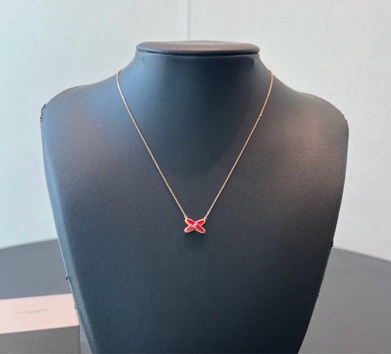 Chaumet尚美liens，紅玉髓鑲鑽項鍊-5