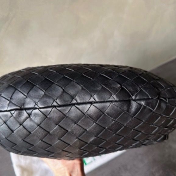 BOTTEGA VENETA 寶緹嘉 THE BV Teen Jodie 小羊皮編織扭結手提/肩背包(黑色)-1