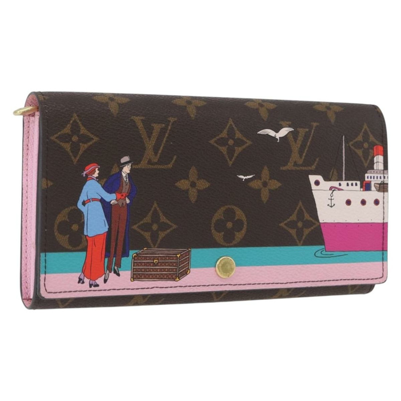 【日本直送】路易威登 Monogram Portefeuille Sarah 長版皮夾 M62137 LV Auth BA7949-0