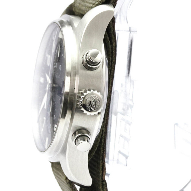 IWC飛行員系列計時碼錶精鋼自動男士腕錶 IW377701 拋光-3