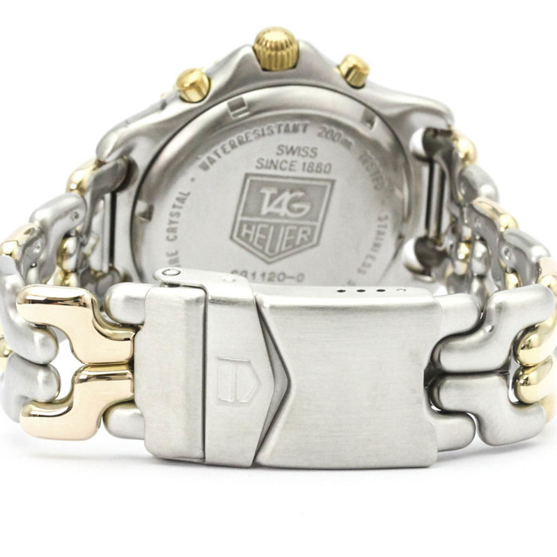 TAG Heuer Sel 計時碼錶鍍金鋼男錶 CG1120 拋光-4