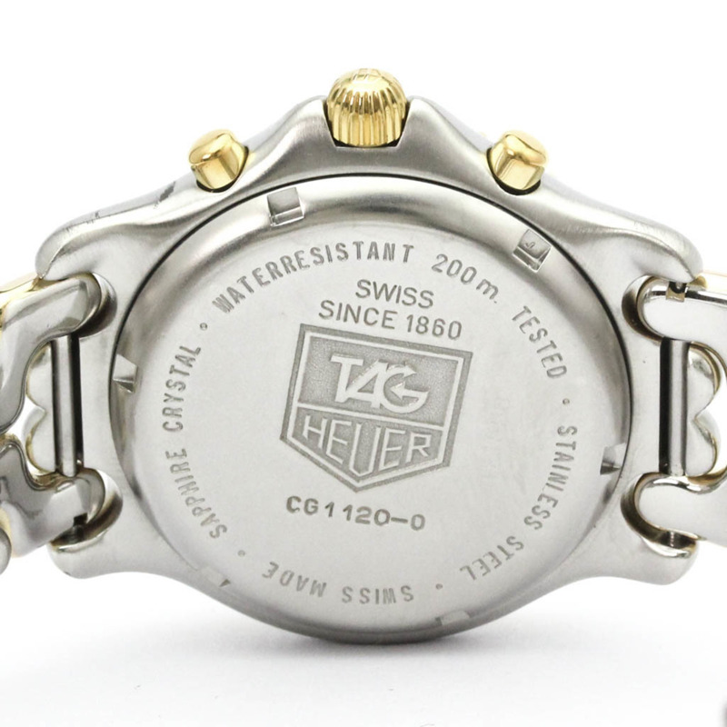 TAG Heuer Sel 計時碼錶鍍金鋼男錶 CG1120 拋光-5