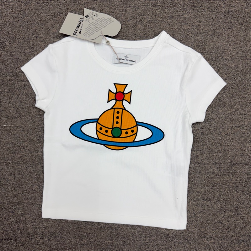 Vivienne Westwood 西太后 土星🪐 羅紋 貼身Tee #S M L-0