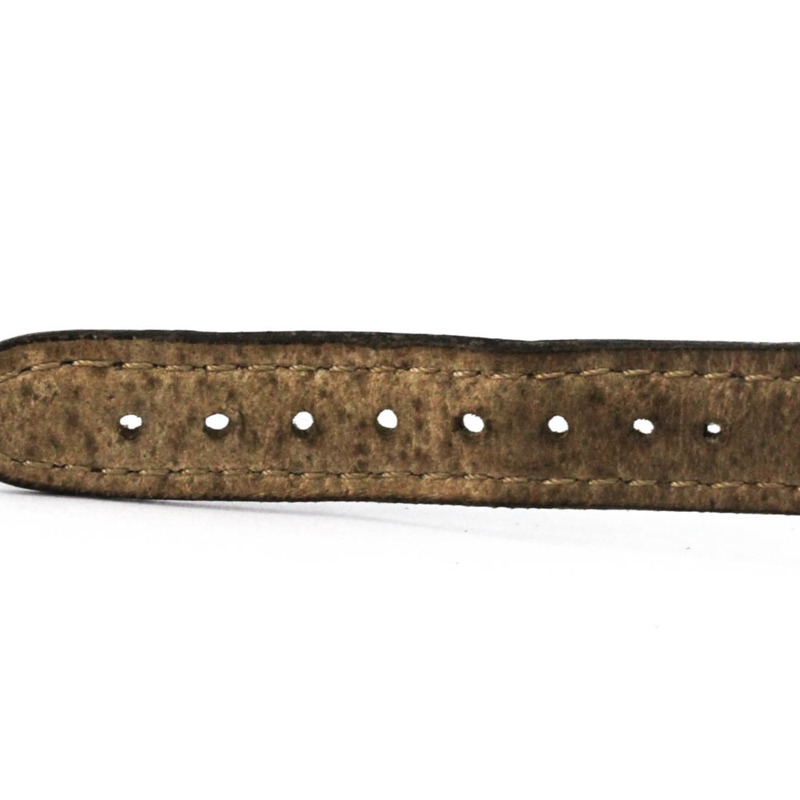 卡地亞 Santos 圓形 18K 金精鋼皮革石英女士腕錶（拋光）-6