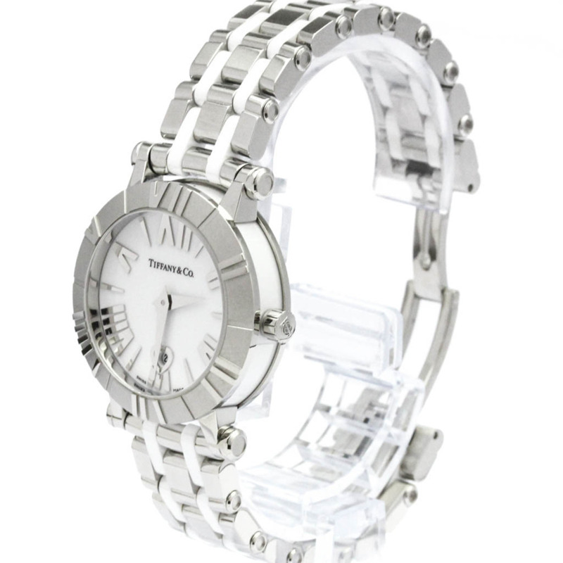 Tiffany Atlas 陶瓷精鋼女士腕錶 Z1300.11.11A20A00A 拋光-1
