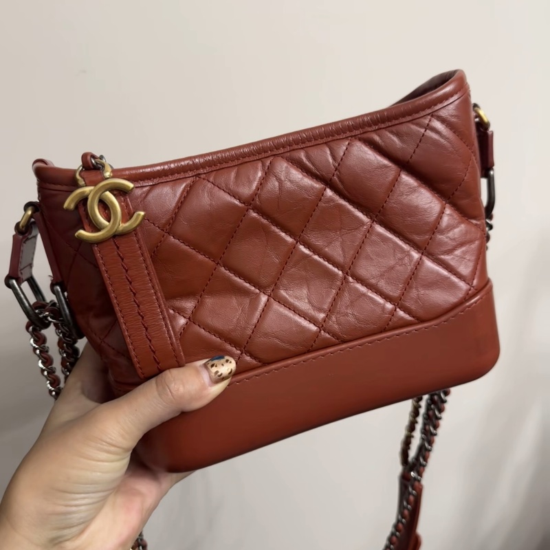 香奈兒 流浪包小號 限定色鐵鏽紅 #Chanel Gabrielle-0