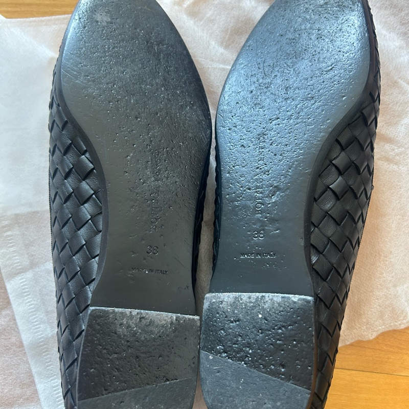 Bottega Veneta 黑色平底-8