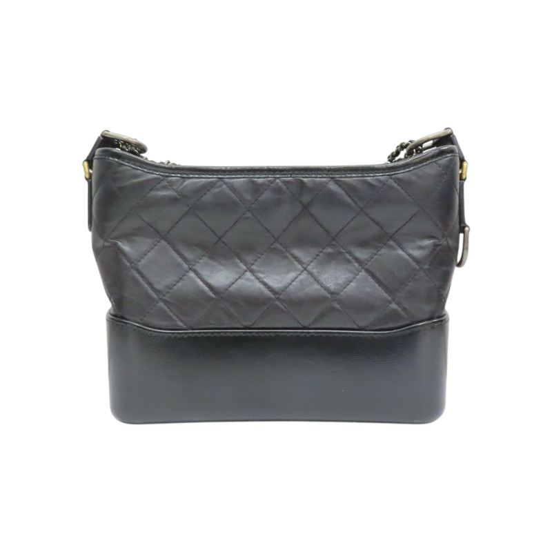 黑色牛皮 Gabriel Hobo Medium 鍊帶 肩背包 AS1521【CHANEL 香奈兒】 AS1521-1