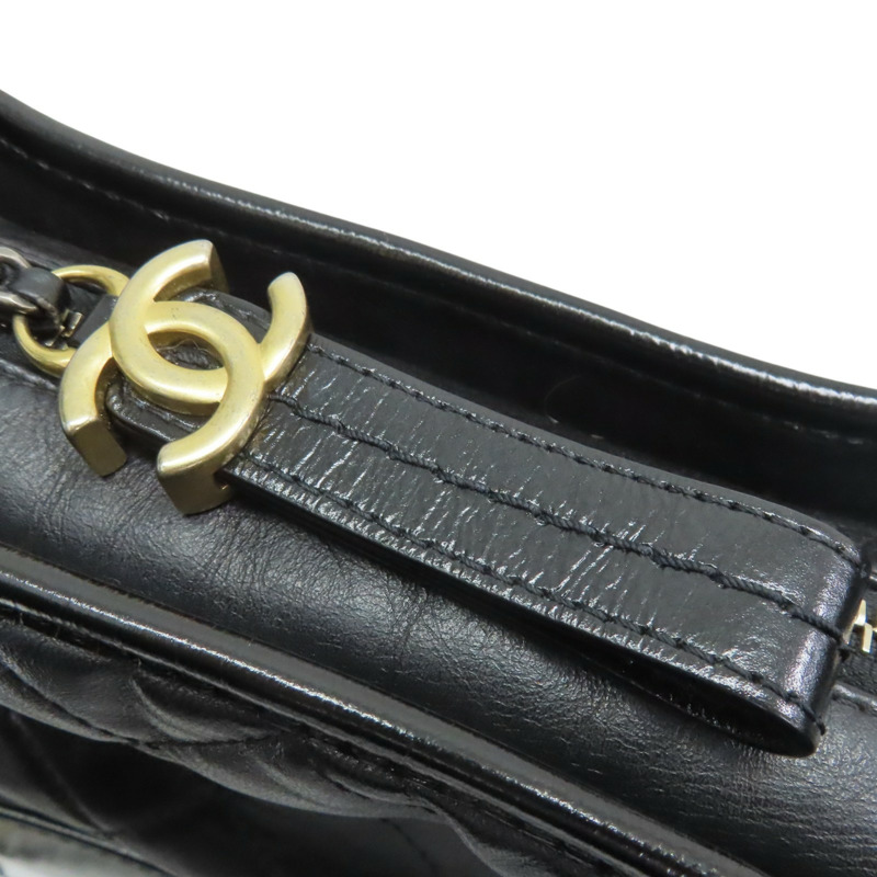 黑色牛皮 Gabriel Hobo Medium 鍊帶 肩背包 AS1521【CHANEL 香奈兒】 AS1521-14