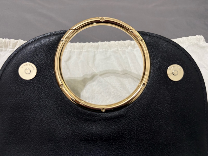 SEE BY CHLOE MARA 粒面牛皮 翻蓋斜背包-10