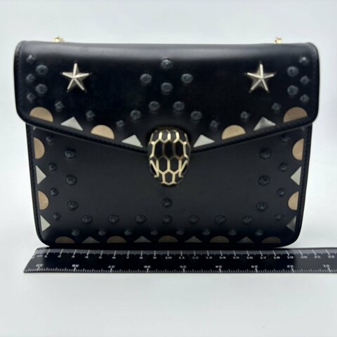 BVLGARI Serpenti Forever 星星鉚釘蛇頭包