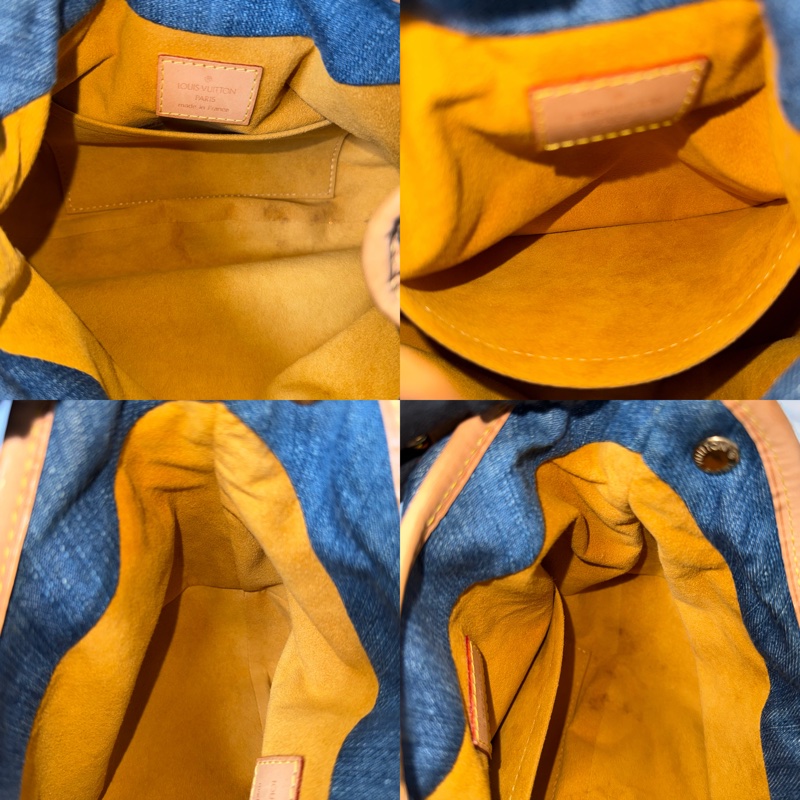 LOUIS VUITTON  路易威登 丹寧牛仔手提包元寶包 DENIM PLEATY M95020-5