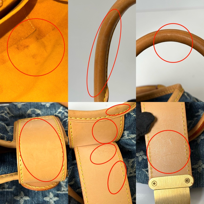 LOUIS VUITTON  路易威登 丹寧牛仔手提包元寶包 DENIM PLEATY M95020-7