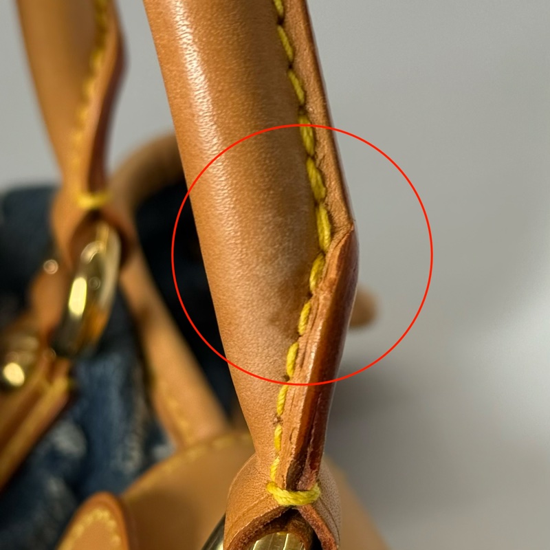 LOUIS VUITTON  路易威登 丹寧牛仔手提包元寶包 DENIM PLEATY M95020-9