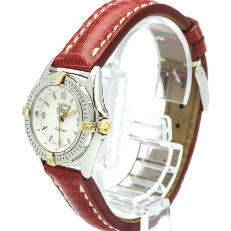 百年靈 Callistino 金色精鋼石英女錶 B52045.1 拋光-1