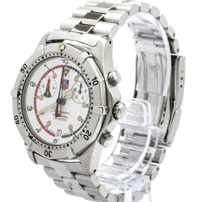 TAG HEUER 豪雅 Searacer 專業計時腕錶 CK111R 拋光款-1