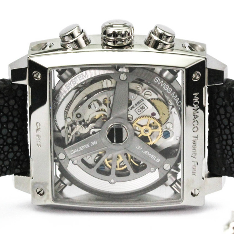 TAG HEUER 豪雅摩納哥24 Calibre 36 精鋼自動腕錶 CAL5113 拋光-6