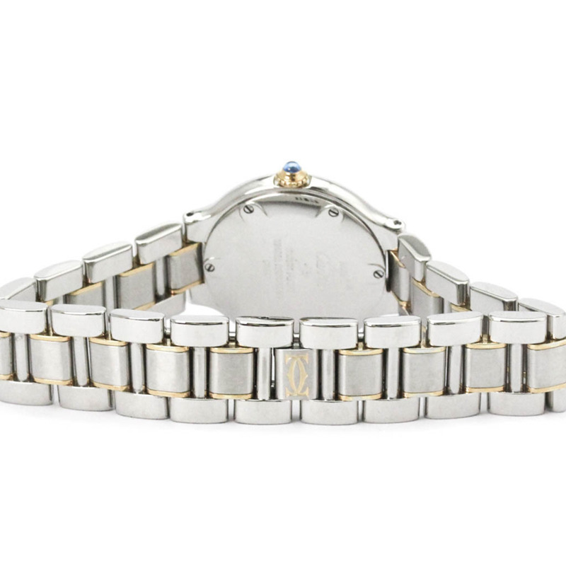 卡地亞 Must 21 鍍金精鋼石英女士腕錶 W10073R6 拋光-4