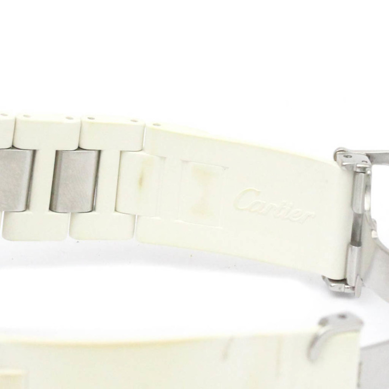 卡地亞 Must 21 Chronoscaph 精鋼橡膠男士腕錶 W10184U2 拋光-7