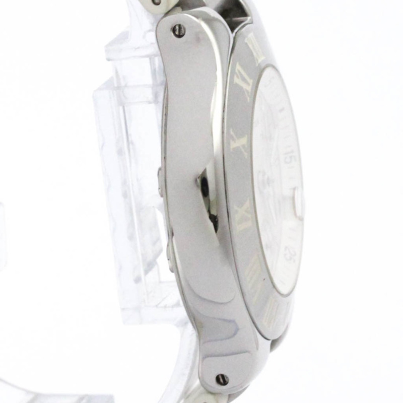 卡地亞 Must 21 Chronoscaph 精鋼橡膠男士腕錶 W10184U2 拋光-8