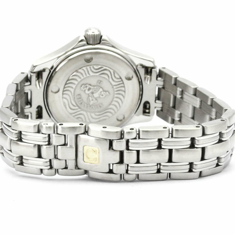 歐米茄海馬系列120公尺精鋼石英女錶 2581.80 拋光款-4