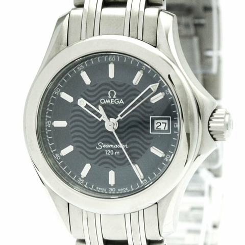 歐米茄海馬系列120公尺精鋼石英女錶 2581.81 拋光款