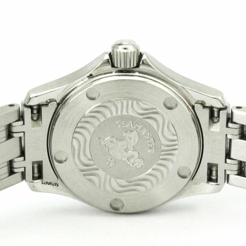 歐米茄海馬系列120公尺精鋼石英女錶 2581.81 拋光款-6