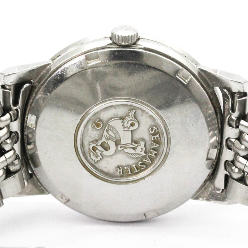 歐米茄海馬系列日期顯示精鋼自動男士腕錶 166.003 復古款-6