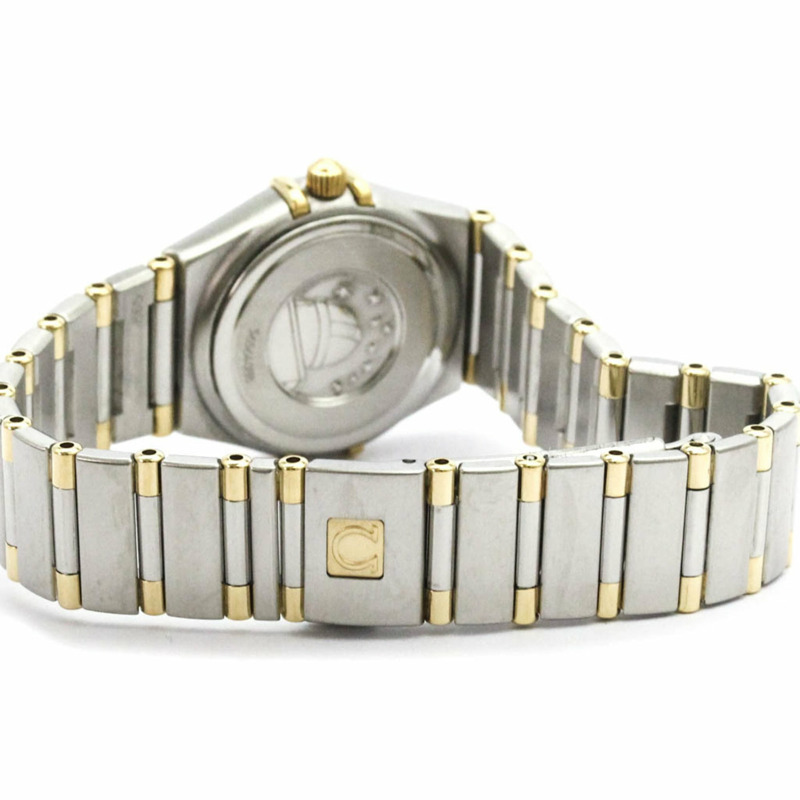 歐米茄星座系列珍珠母貝18K金精鋼女錶1362.70拋光款-4