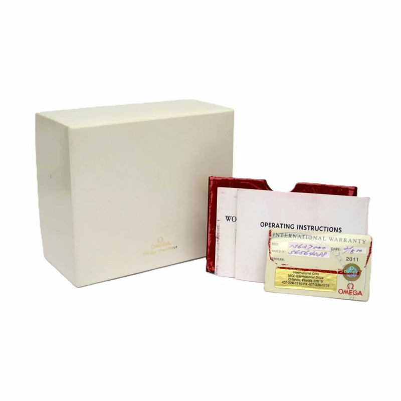 歐米茄星座系列珍珠母貝18K金精鋼女錶1362.70拋光款-5