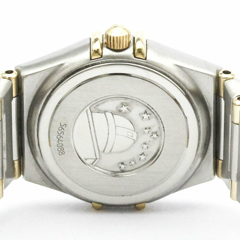 歐米茄星座系列珍珠母貝18K金精鋼女錶1362.70拋光款-6